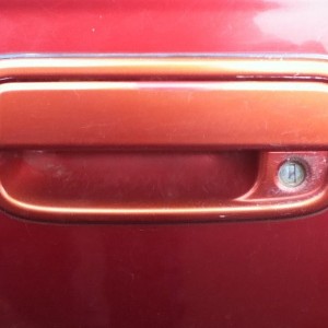 Before, ugly faded scratched