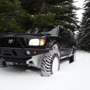 Snow wheelin