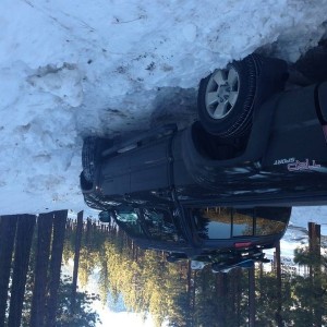 Prerunner in the snow