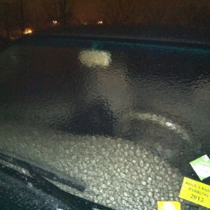 Freezing rail last night covered my windows and entire truck in a 1/4"