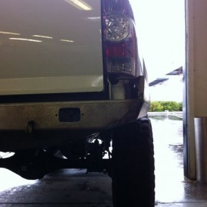 Fat More rear corner clearance coming up