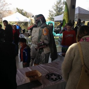 Fett showed up