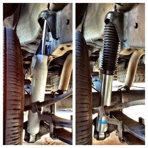 Upgraded rear shocks