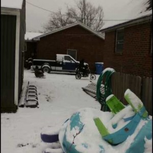 Minibike in the Snow