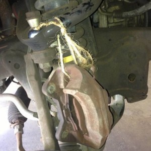 brake tied up