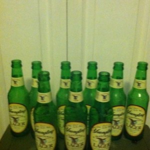 Me and a buddy had a good night! First legal beers I had at home.