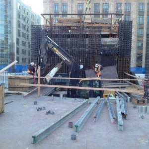 Going through the 3rd flr form deck