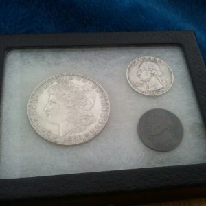 Few silver coins