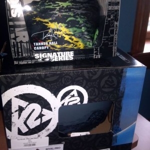 New helmet and goggles