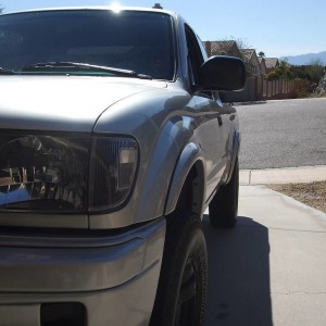 color matched bumpers and fender flares