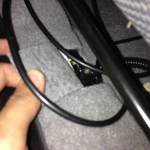 Exit for the Coax Cable
