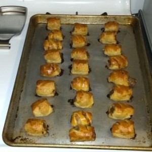 Sausage rolls for the game Sent from my kitchen