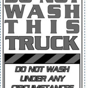 Do Not Wash Sign