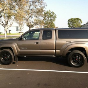 Black TRD wheels on my Pyrite Mica