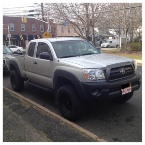 Silver 2006 Tacoma 3 inch lift
