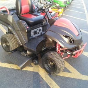 Lawnmower with coilovers for when you need to cut the grass mob dez style