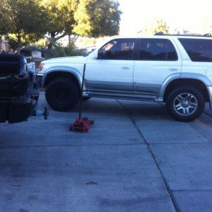 Enduro wheels with bfg (front wheel) or current wheel and street tire (rear