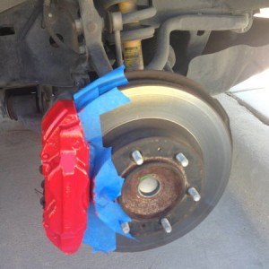 Painted Calipers Red