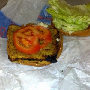 My carls Jr. Charboild Atlantic cod sandwich looks nowhere close to what it