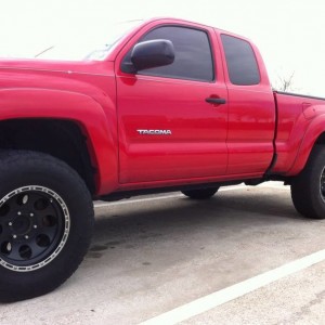 Red Toyota Tacoma 2007 07 PreRunner