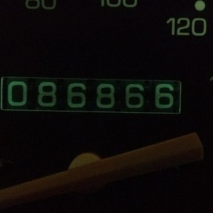 Parked at a peculiar number tonight. Two more miles would have been better.