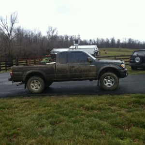 Muddy Truck day at school.