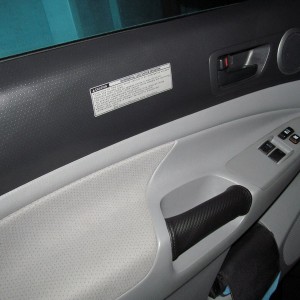 RedlineGoods Carbon Fiber Pattern Door Grip - Driver's Side