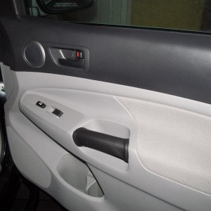 RedlineGoods Carbon Fiber Pattern Door Grip - Passenger Side