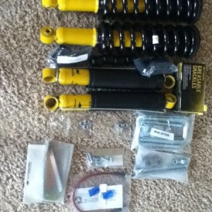 Got half of the lift kit today!