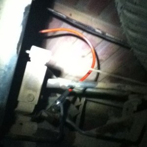 New rear brake line installed