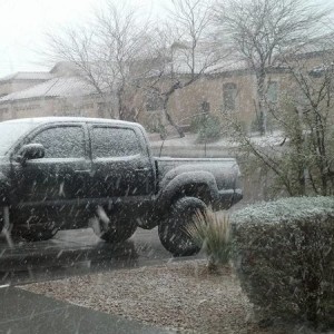 Snow in Tucson, AZ
