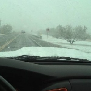 Snow in Tucson, AZ