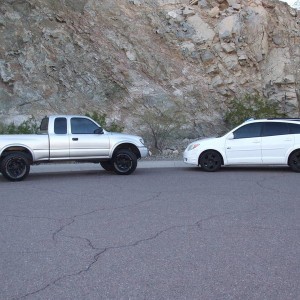 painted bumpers, grille, and fender flares