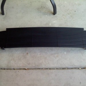 Painting billet grille to black
