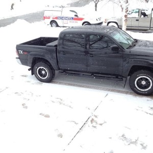 Tits? City truck in the snow