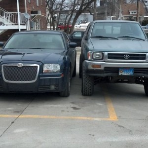 Yet this guy parks in mine ha watching him climb through was worth while.