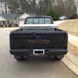 painted the back bumper black along with tail lights