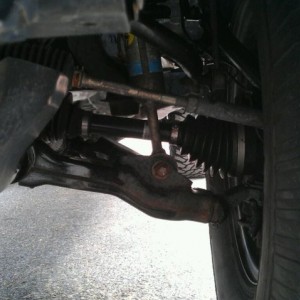 Driver side cv angle