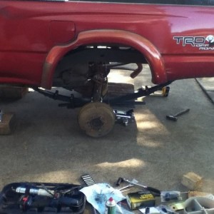 One side done