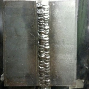 Vertical uphill z-weave. Just finished stick welding class.