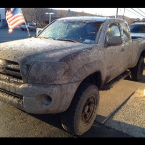 06 AC covered in mud