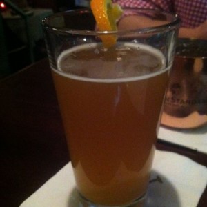 Blue moon and orange slice. Be jelly!
