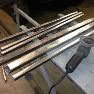 Nothing more fun than cleaning mill scale off steel. :(