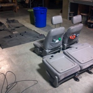 Seats are out