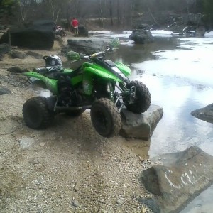 Nice weather. time to get the quad out.
