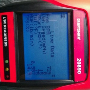 Stock intake, Toyota filter, idling hot, 57*f 50% humid
