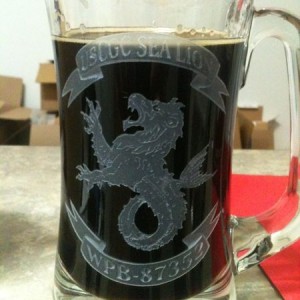 Hogshead brewery stout and my own personal stein.