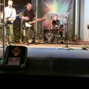 Gotta love a band that has the Jagger symbol on the drums!