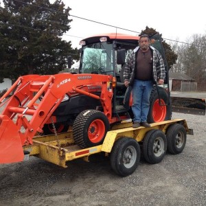 My dad got new turf tires for his backhoe