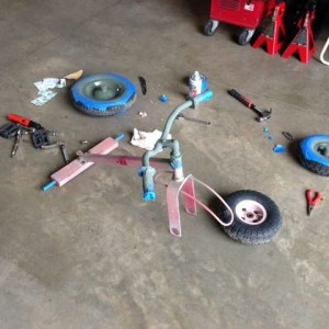 Breaking it down and giving it a new paint job.